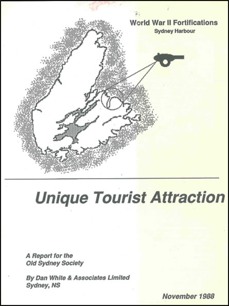 (Cover of the feasibility study carried out by Dan White and Associates – November 1988)